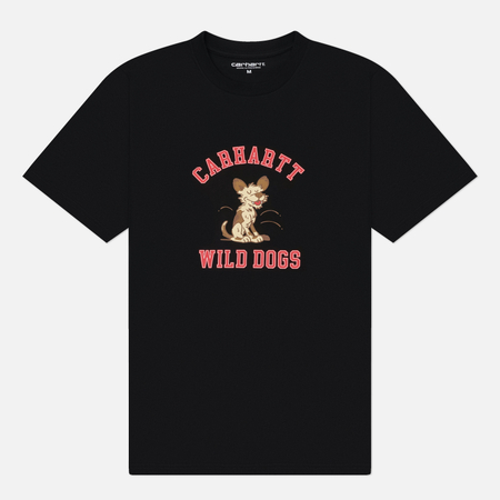 Мужская футболка Carhartt WIP Wild Dog, цвет чёрный, размер XL