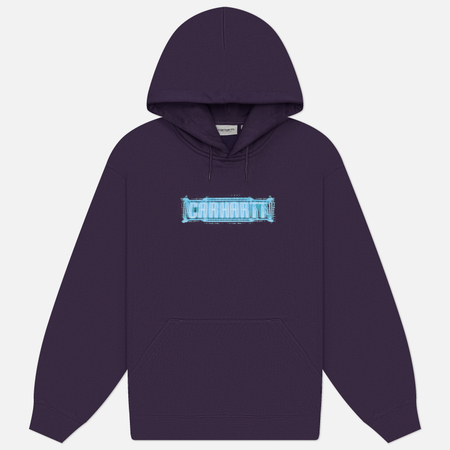 Мужская толстовка Carhartt WIP Hooded Electric Boogie, цвет фиолетовый, размер L