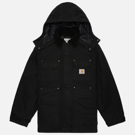 Мужская демисезонная куртка Carhartt WIP Ambel Coat, цвет чёрный, размер XL