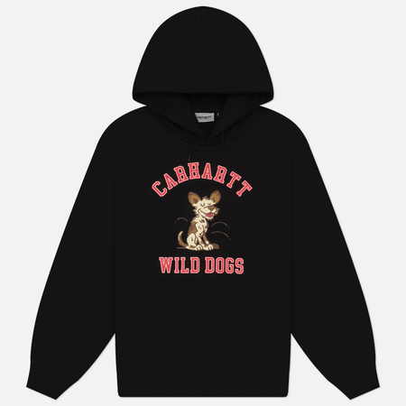 Мужская толстовка Carhartt WIP Hooded Wild Dog, цвет чёрный, размер L