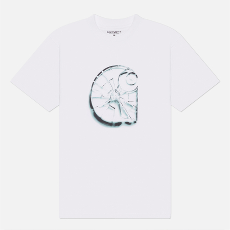 Мужская футболка Carhartt WIP Shattered, цвет белый, размер L