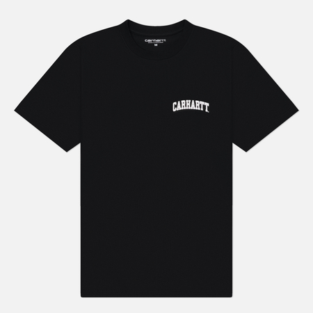 Мужская футболка Carhartt WIP University Script Regular, цвет чёрный, размер M