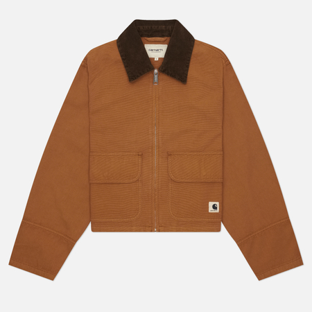 Женская куртка ветровка Carhartt WIP W' Prescott, цвет коричневый
