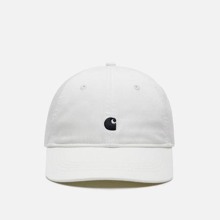 фото Кепка carhartt wip madison logo cotton twill, цвет белый
