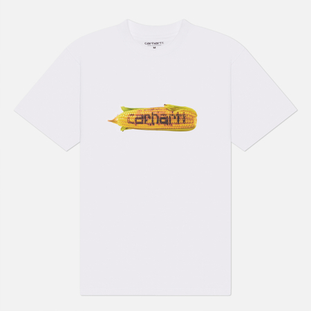 Мужская футболка Carhartt WIP Hot Cob, цвет белый, размер L