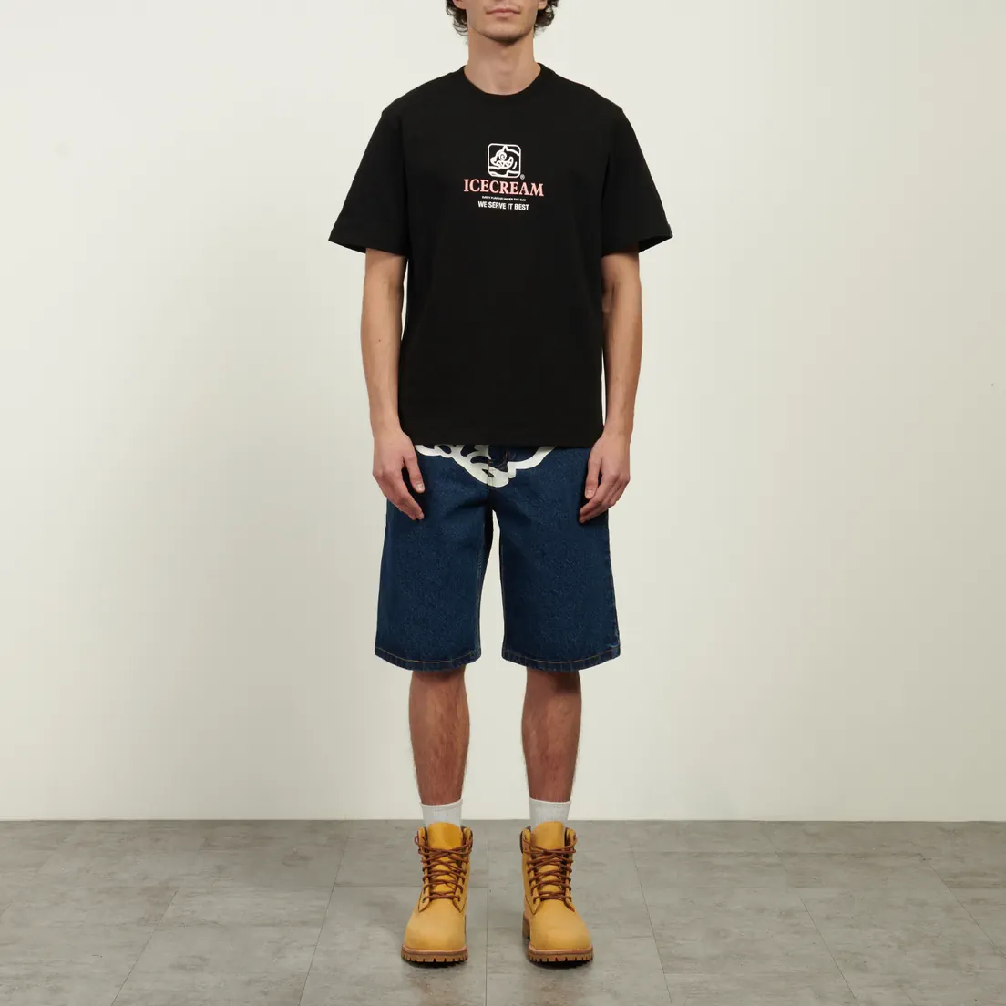 ICECREAM Мужские шорты Running Puppy Denim