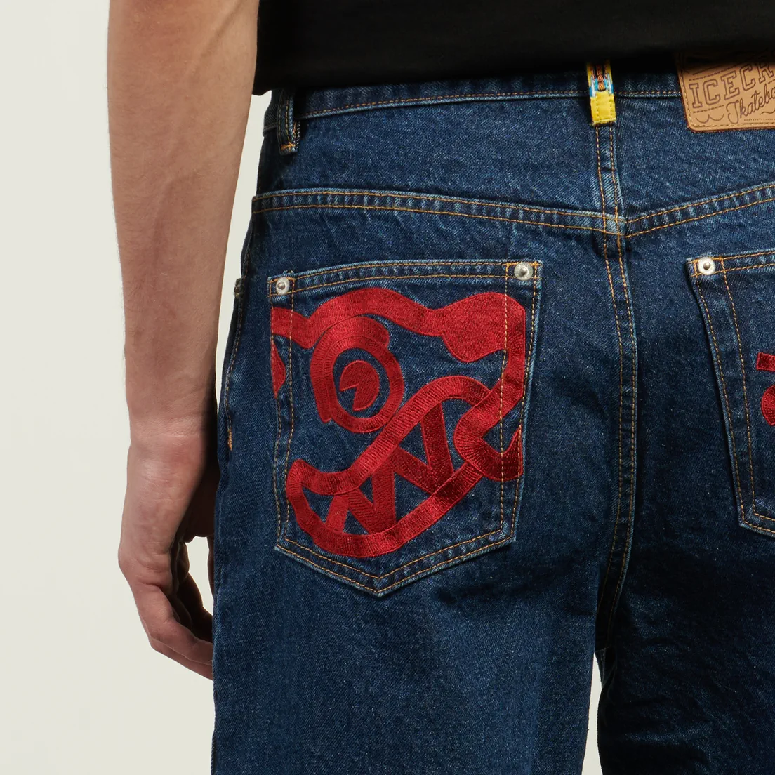 ICECREAM Мужские шорты Running Puppy Denim