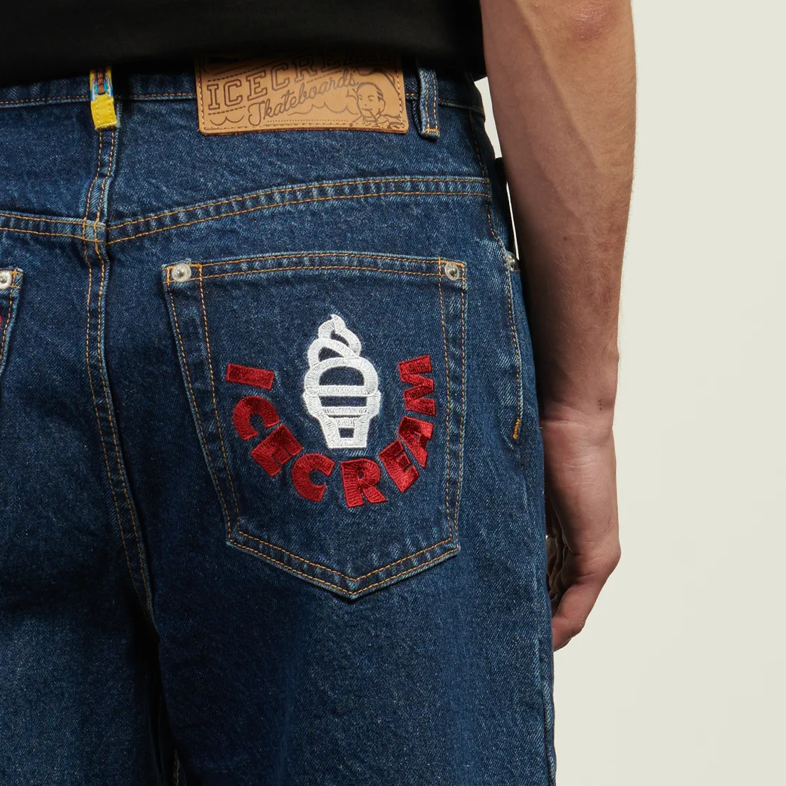 ICECREAM Мужские шорты Running Puppy Denim