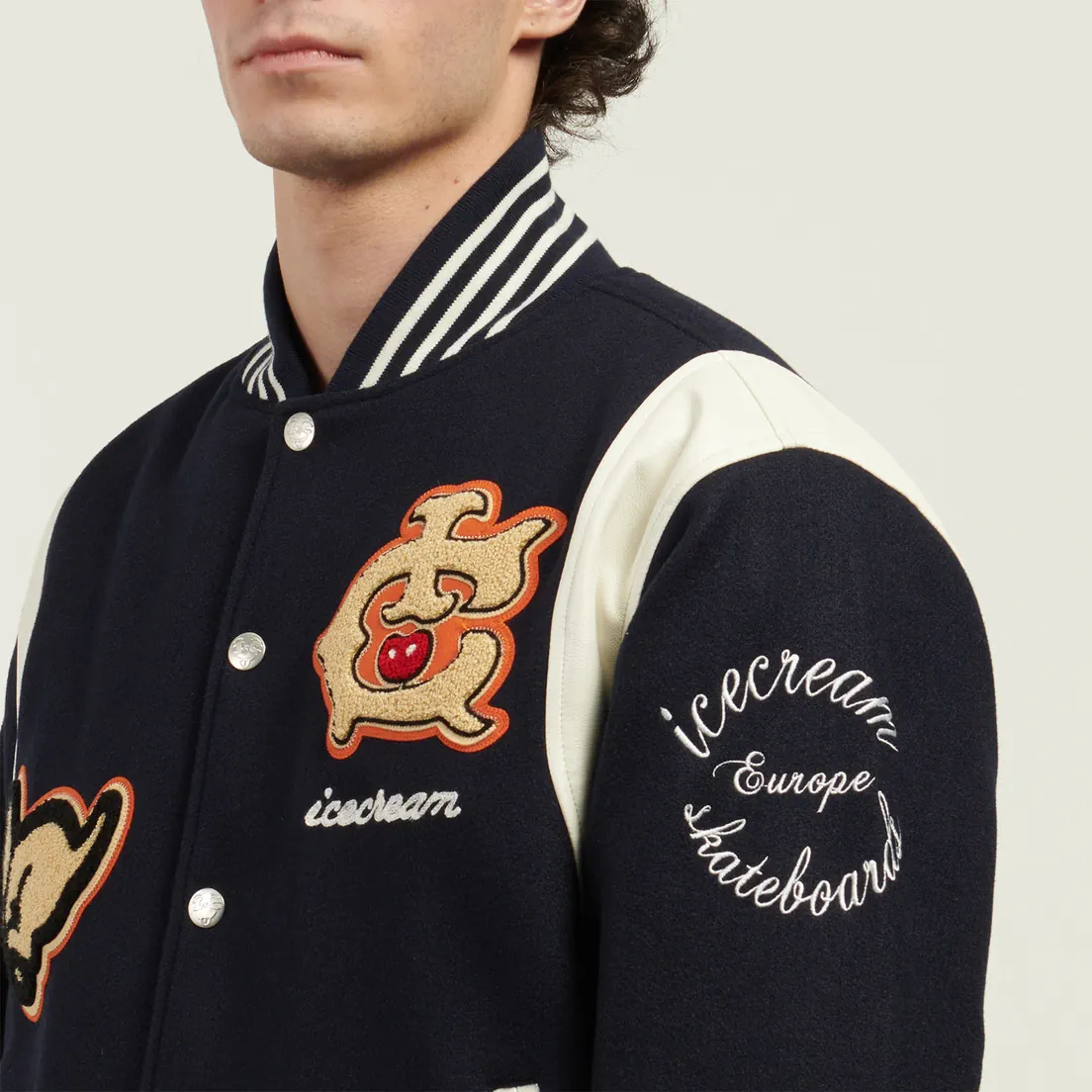 ICECREAM Мужская куртка бомбер Collegiate Patch Varsity