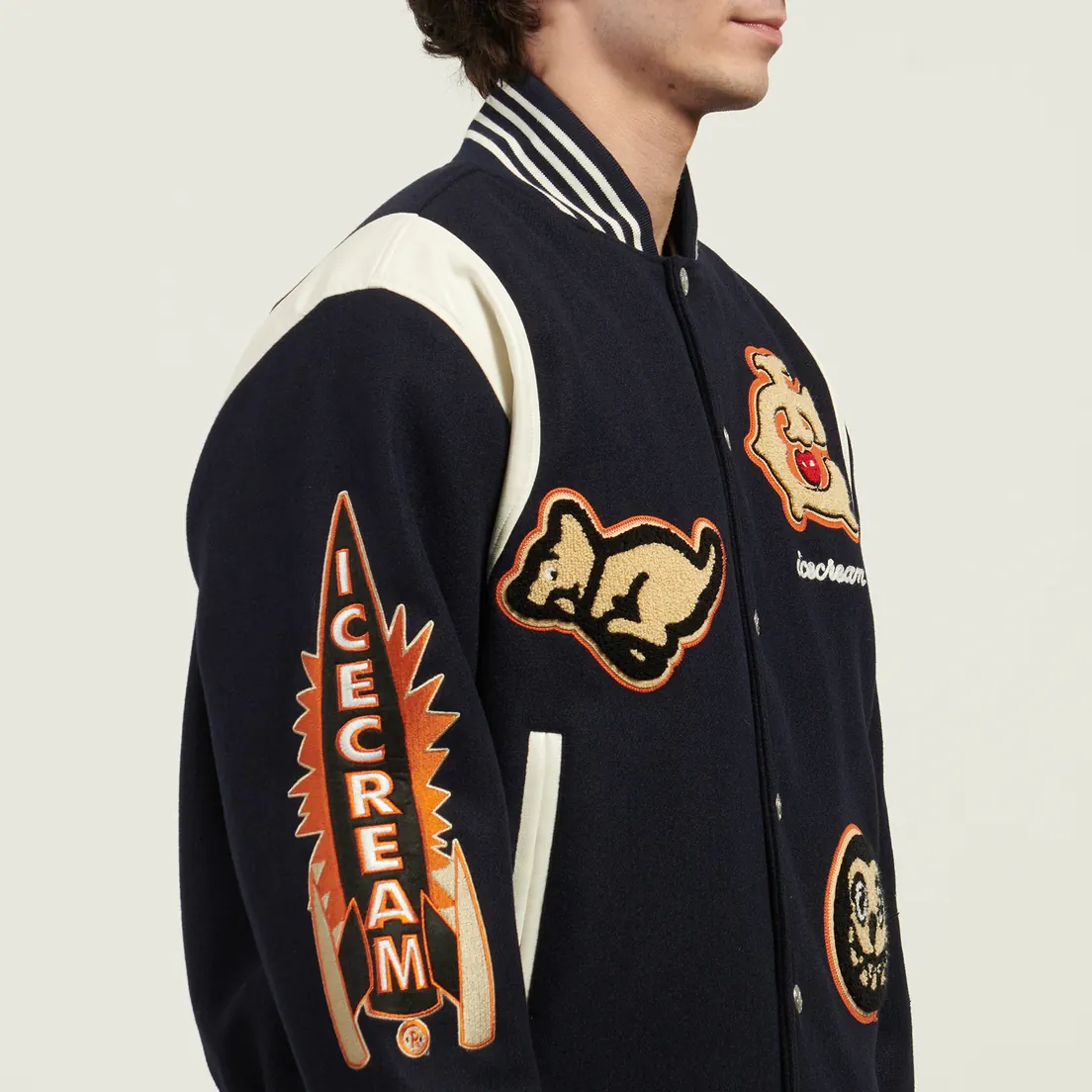 ICECREAM Мужская куртка бомбер Collegiate Patch Varsity