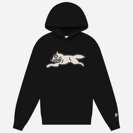Мужская толстовка ICECREAM Polka Dot Running Dog Popover Hoodie, цвет чёрный, размер L