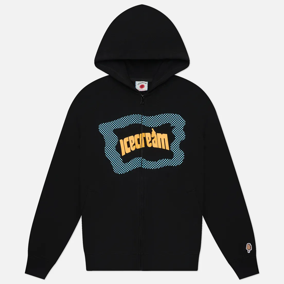 ICECREAM Мужская толстовка Block Logo Zip Through Hoodie