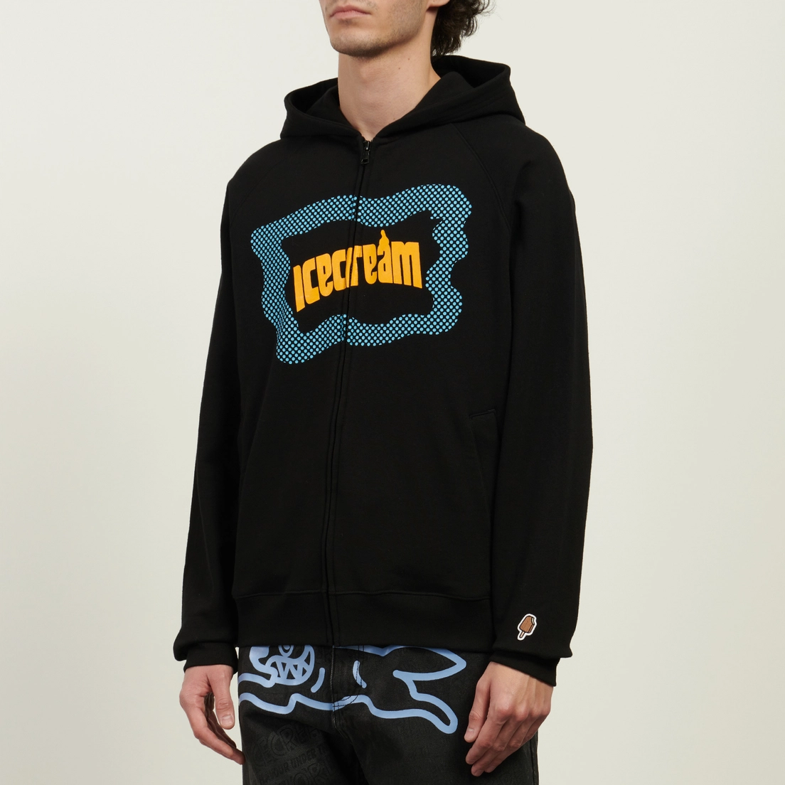 ICECREAM Мужская толстовка Block Logo Zip Through Hoodie