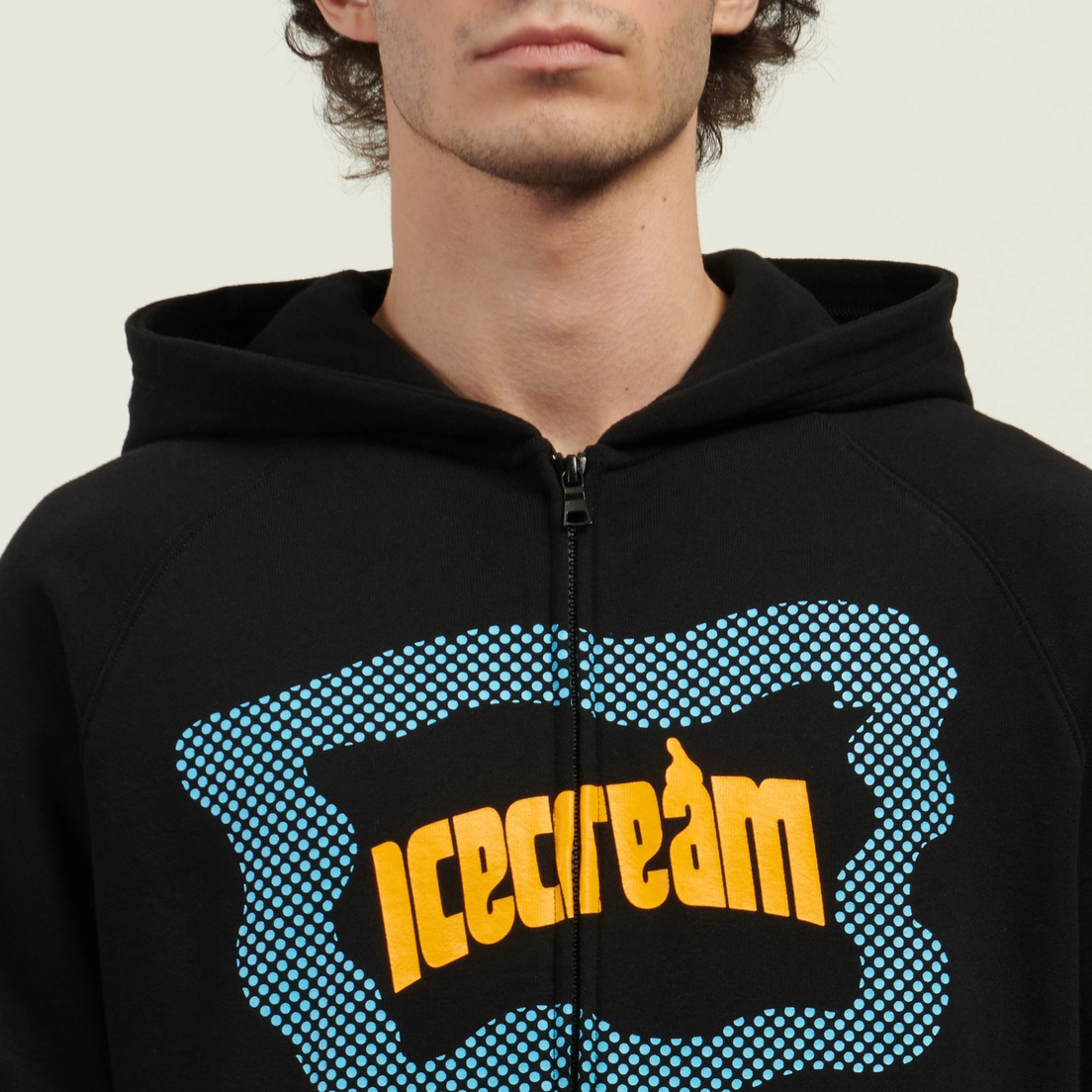 ICECREAM Мужская толстовка Block Logo Zip Through Hoodie
