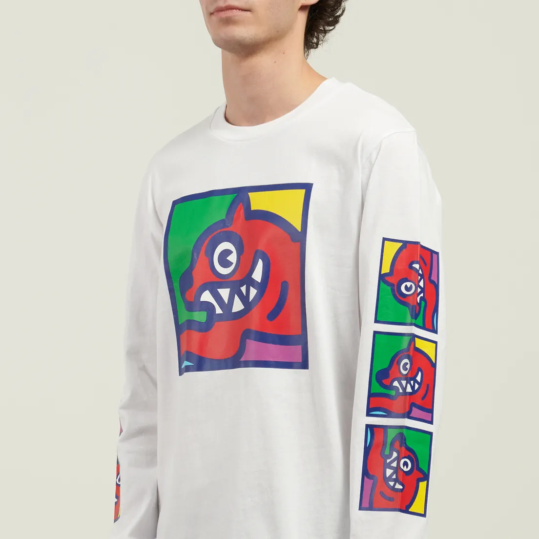 ICECREAM Мужской лонгслив Pop Art Running Dog