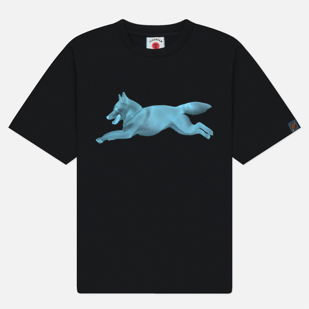Мужская футболка ICECREAM Halftone Running Dog, цвет чёрный, размер L