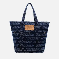 ICECREAM Сумка Repeat Logo Denim Tote