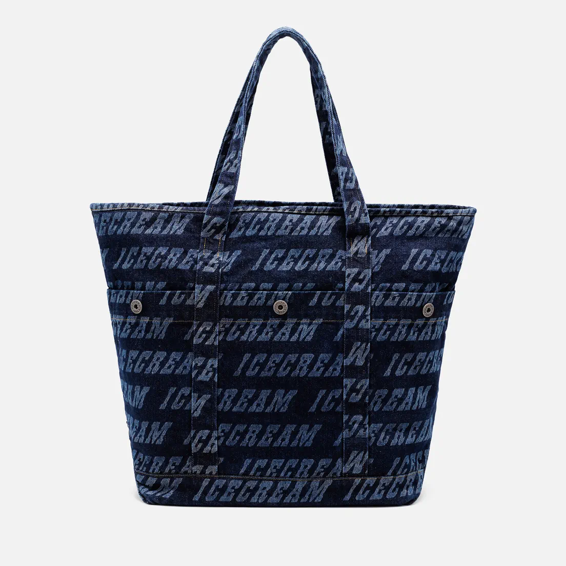 ICECREAM Сумка Repeat Logo Denim Tote