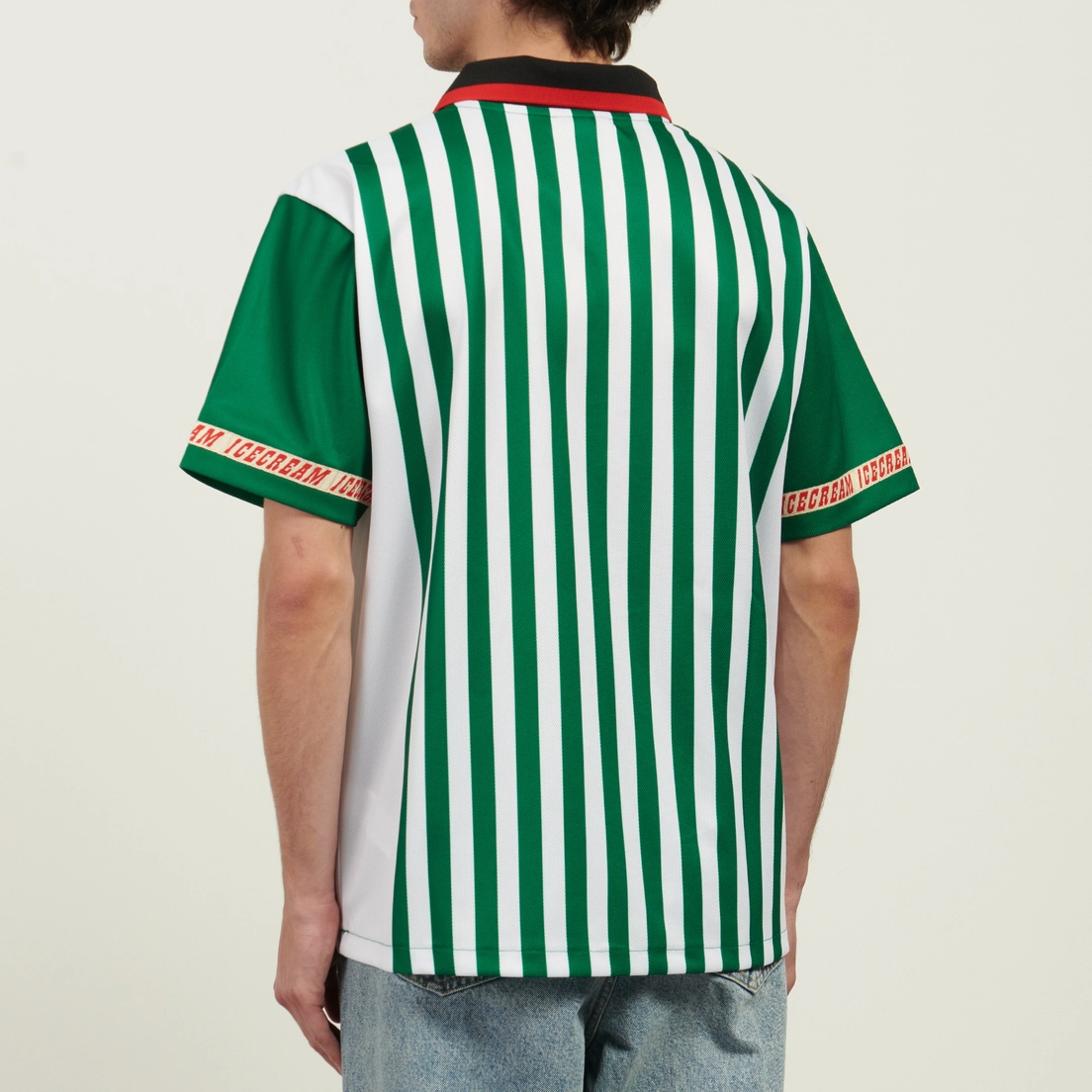 ICECREAM Мужское поло Striped Football