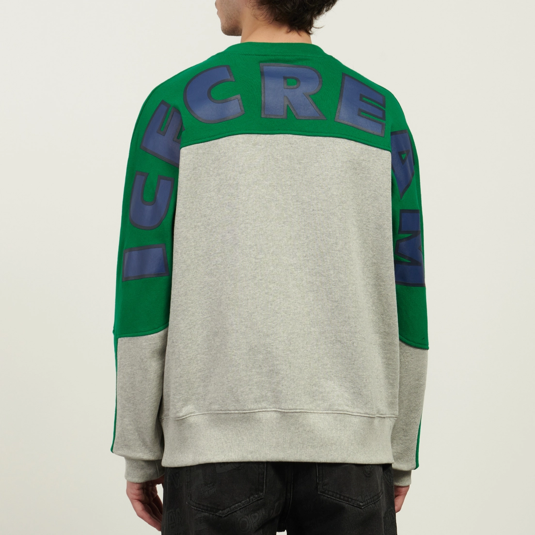 ICECREAM Мужская толстовка Convenience Store Panelled Crewneck