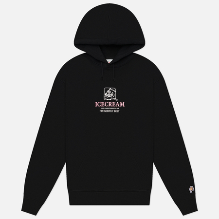 Мужская толстовка ICECREAM Serve It Best Popover Hoodie, цвет чёрный, размер S