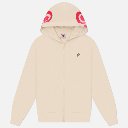 Мужская толстовка ICECREAM Gradient Smiley Zip Through Hoodie, цвет бежевый, размер M