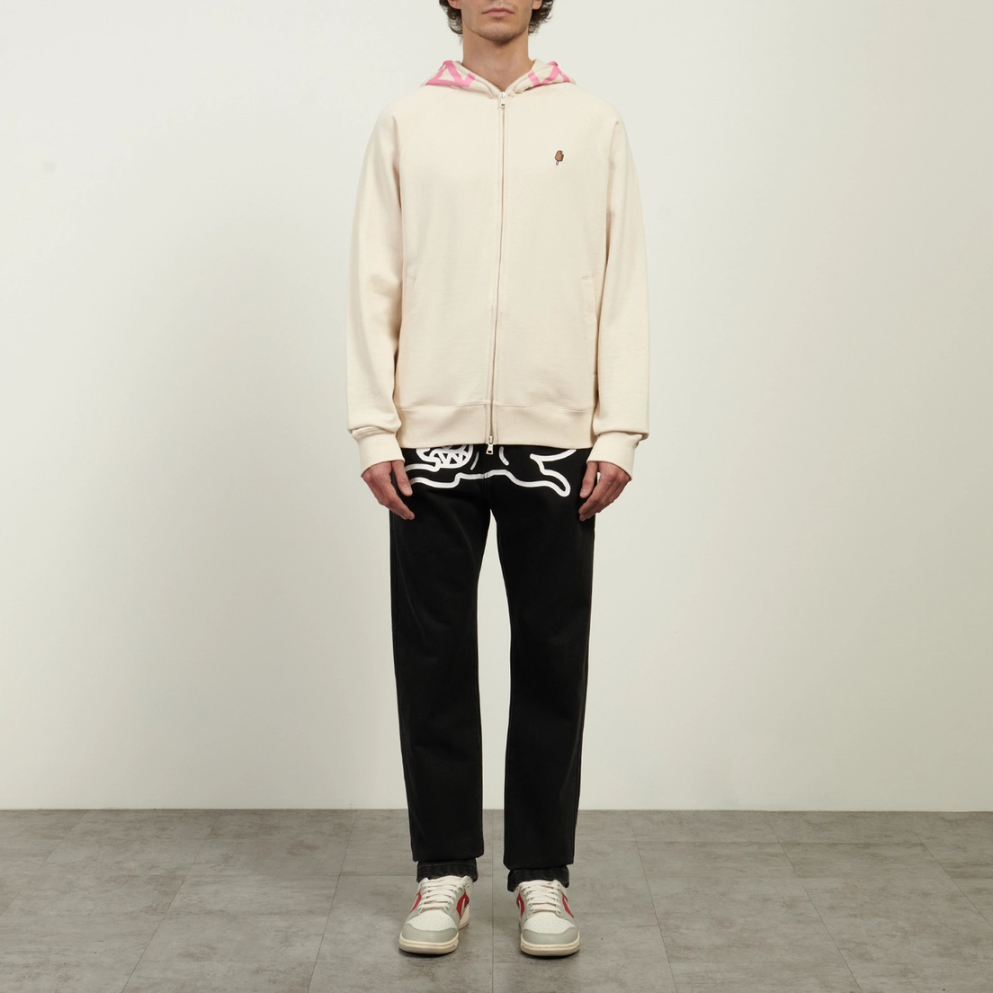 ICECREAM Мужская толстовка Gradient Smiley Zip Through Hoodie