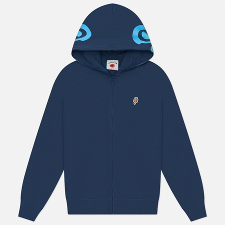 Мужская толстовка ICECREAM Gradient Smiley Zip Through Hoodie, цвет синий, размер L