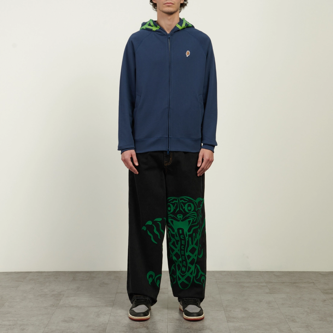 ICECREAM Мужская толстовка Gradient Smiley Zip Through Hoodie