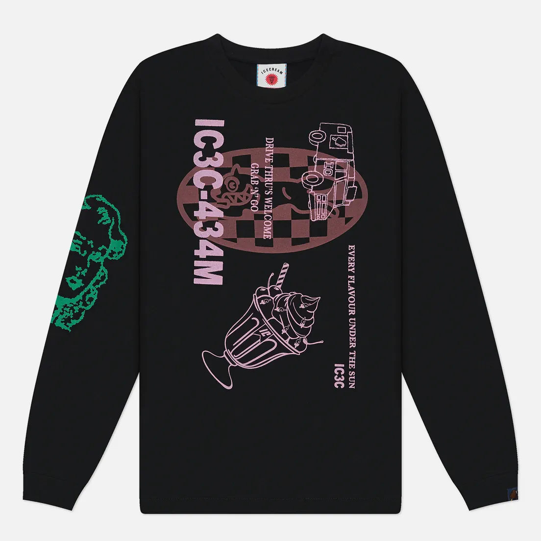 ICECREAM Мужской лонгслив Multi Graphic