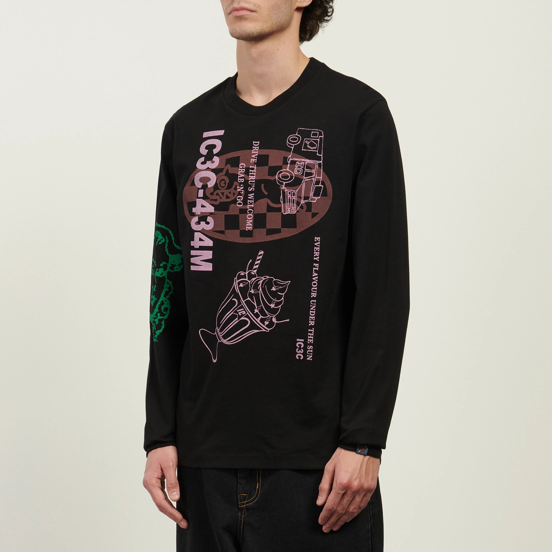 ICECREAM Мужской лонгслив Multi Graphic