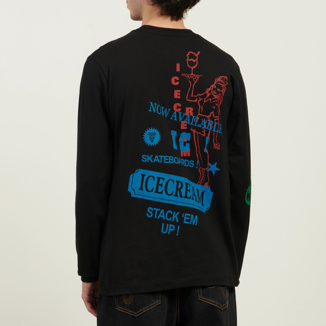 ICECREAM Мужской лонгслив Multi Graphic