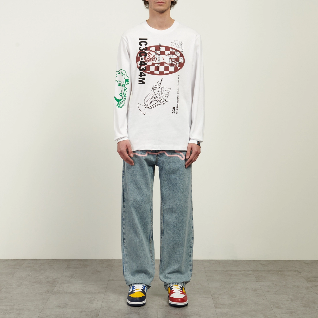 ICECREAM Мужской лонгслив Multi Graphic