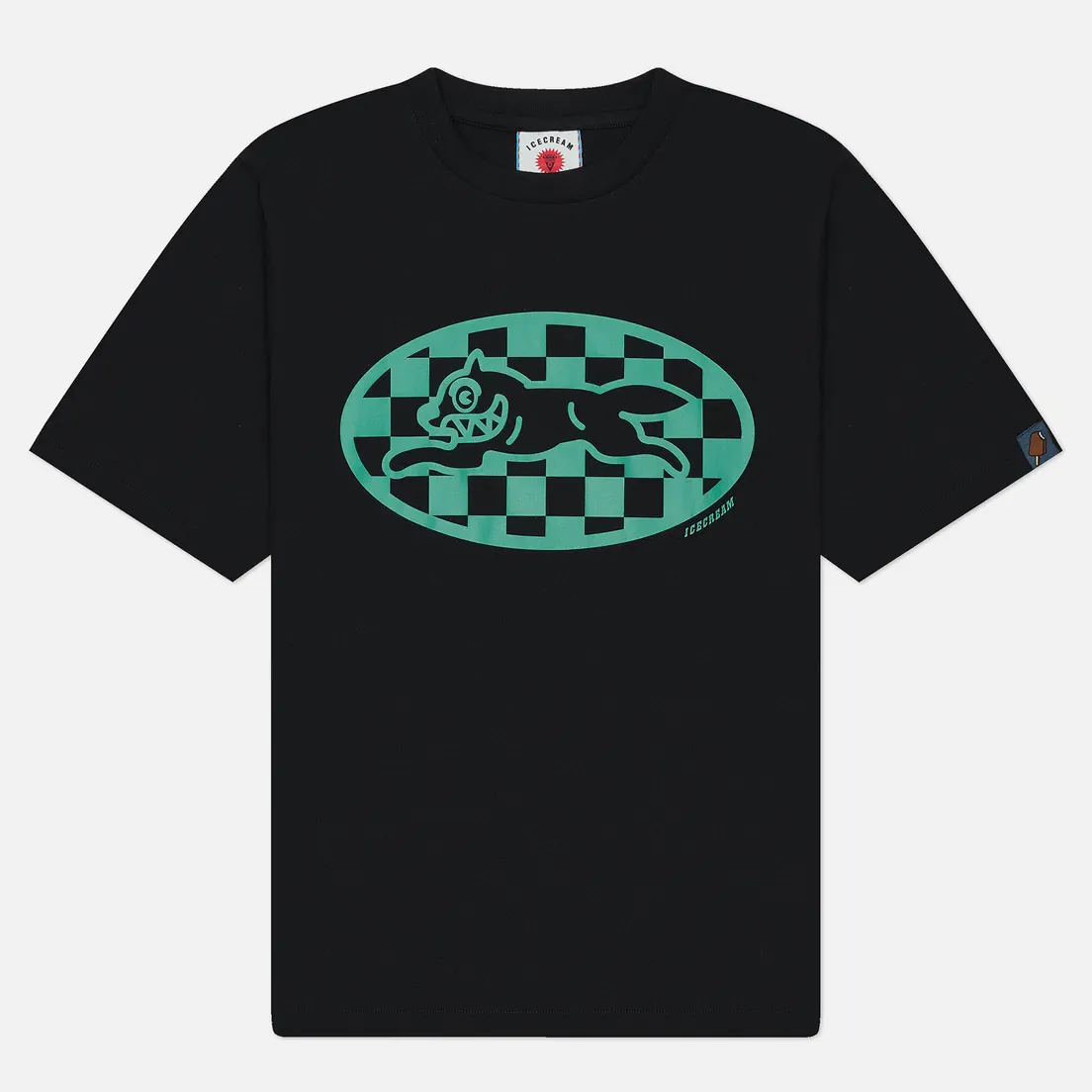 ICECREAM Мужская футболка Checker Running Dog