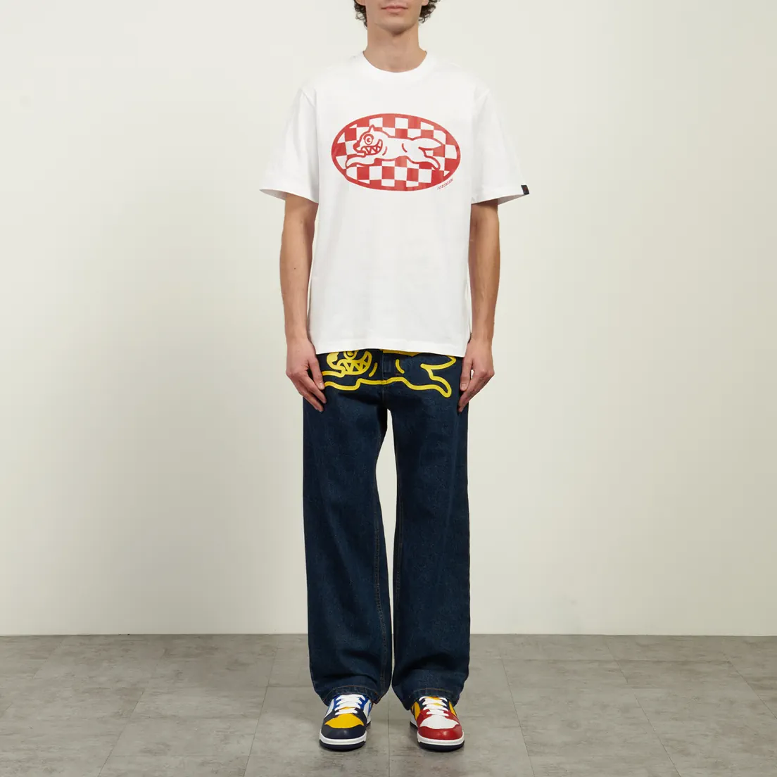 ICECREAM Мужская футболка Checker Running Dog