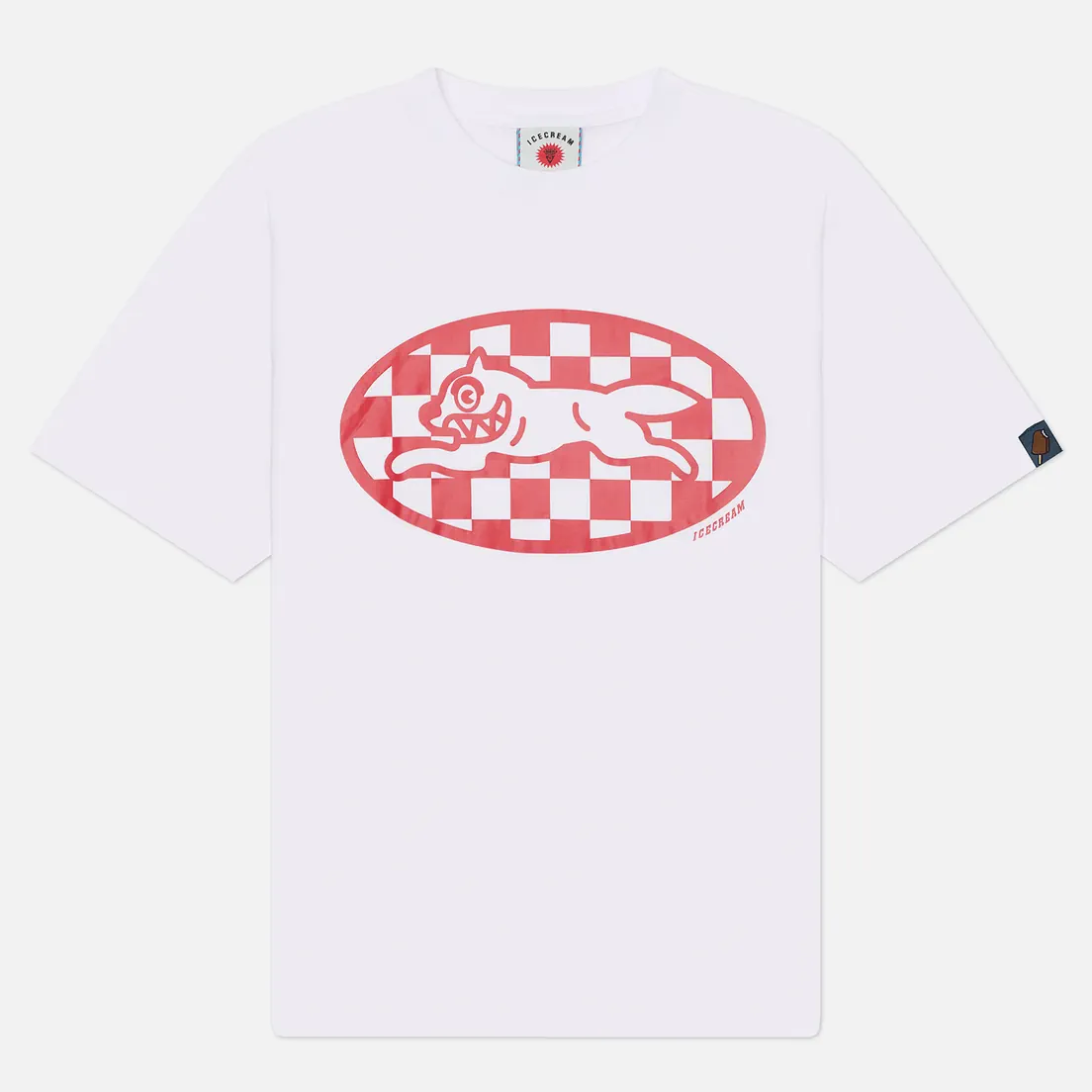 ICECREAM Мужская футболка Checker Running Dog
