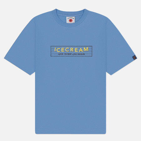 Мужская футболка ICECREAM Nice To See You, цвет голубой, размер L