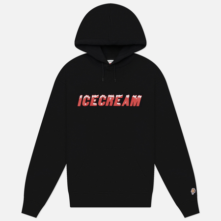 Мужская толстовка ICECREAM Snow Capped Popover Hoodie, цвет чёрный, размер L