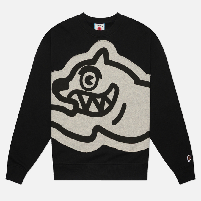 Мужская толстовка ICECREAM Applique Jumbo Running Dog Crewneck