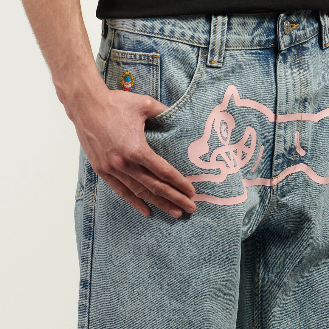 ICECREAM Мужские джинсы Running Dog Double Scoop Denim