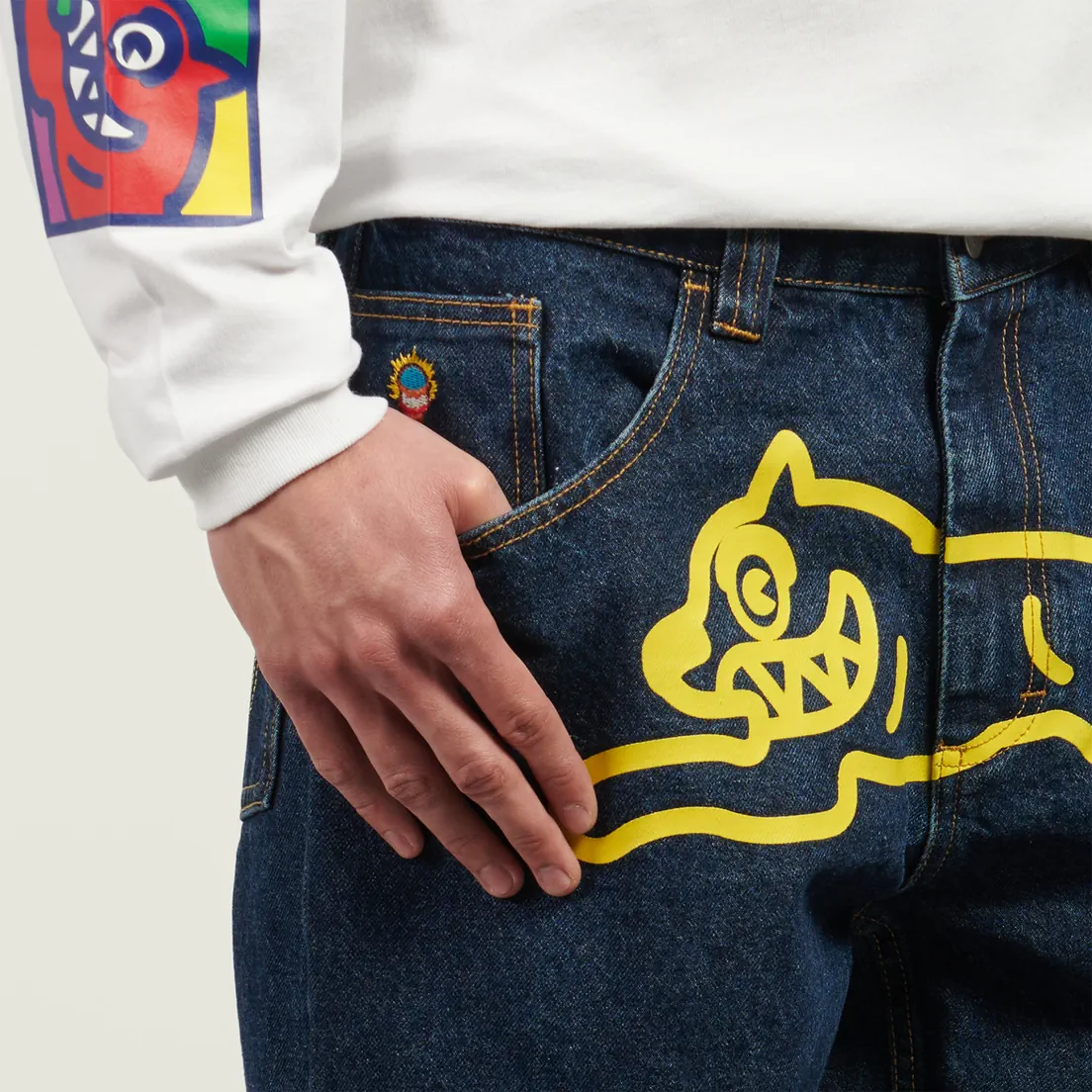 ICECREAM Мужские джинсы Running Dog Double Scoop Denim