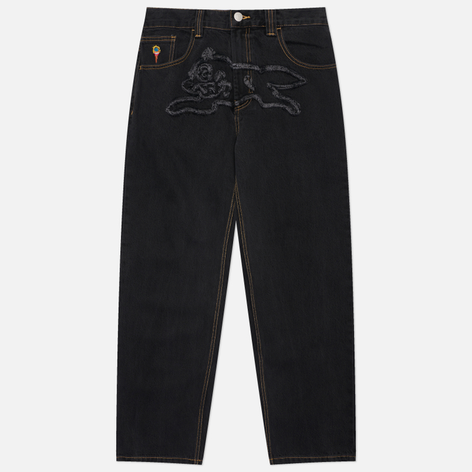 Мужские джинсы ICECREAM Applique Running Dog Double Scoop Denim