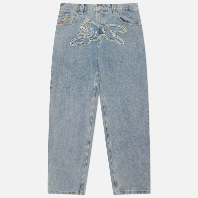 Мужские джинсы ICECREAM Applique Running Dog Double Scoop Denim