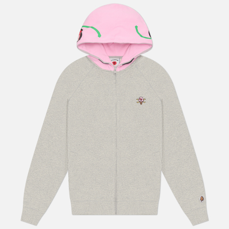 Мужская толстовка ICECREAM Cones & Bones Zip Through Hoodie, цвет серый, размер S