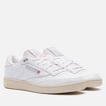 фото Кроссовки reebok club c 85 vintage, цвет белый, размер 36 eu