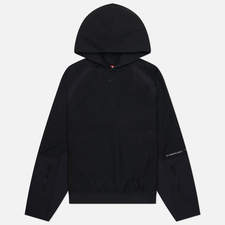 Мужская толстовка Nike Tech Dri-FIT Shori Knit Utility Hoodie, цвет чёрный