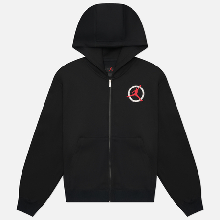 Мужская толстовка Jordan Flight Club Fleece Full-Zip Hoodie, цвет чёрный