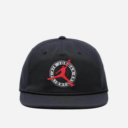 Кепка Jordan Flight Club Pro Unstructured Flat Bill, цвет чёрный, размер S-M
