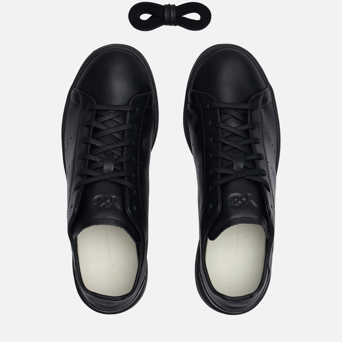 Stan smith black leather on sale