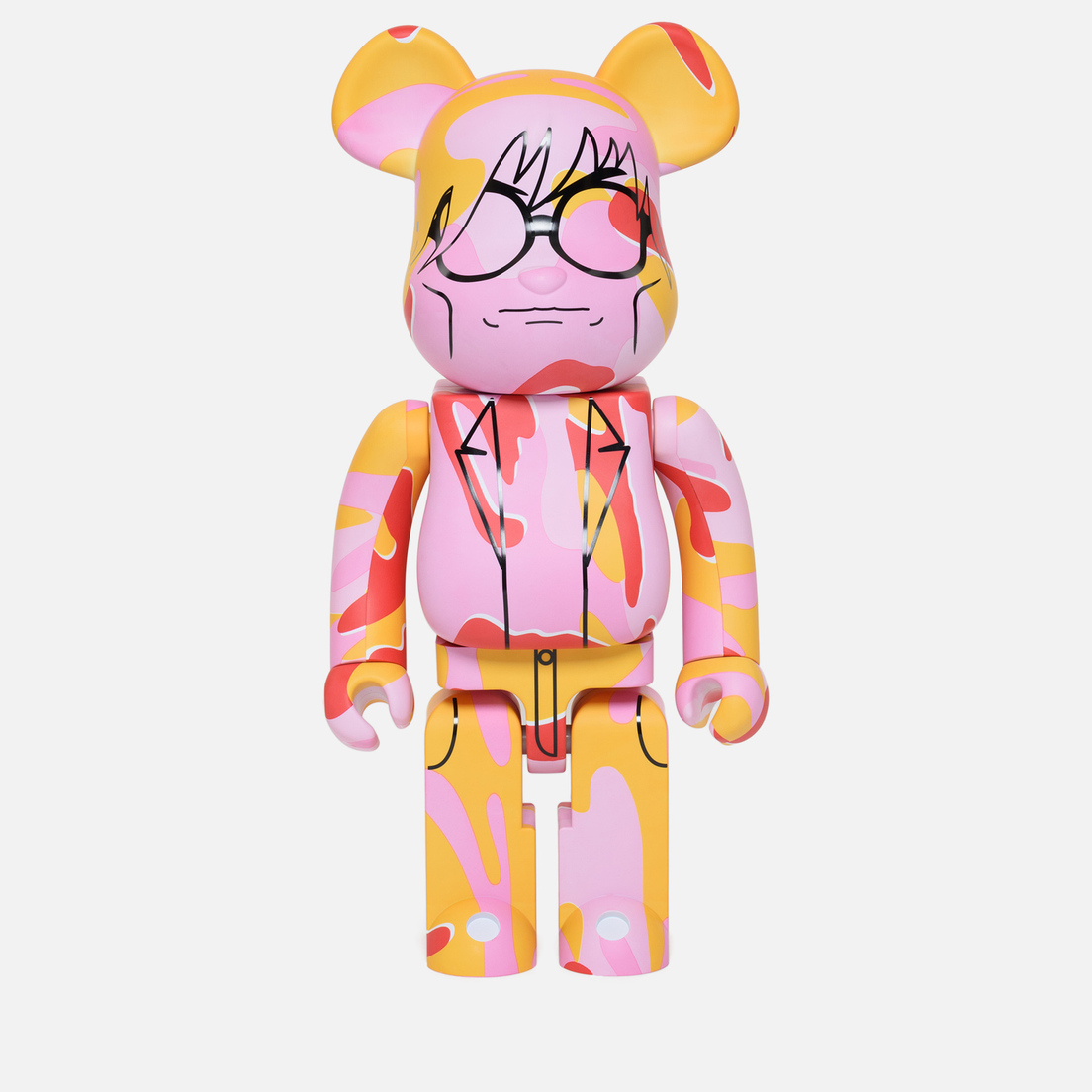 Medicom Toy Игрушка Bearbrick Andy Warhol Camo Pink 1000%